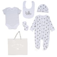 F10400NB: Baby Unisex Toy Box 6 Piece Mesh Bag Gift Set (NB-6 Months)