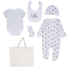 F10400NB: Baby Unisex Toy Box 6 Piece Mesh Bag Gift Set (NB-6 Months)