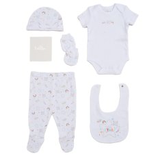 F10539: Baby Unisex Little Star 6 Piece Mesh Bag Gift Set (NB-6 Months)