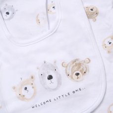 F10632NB: Baby Unisex "Welcome Little One" 6 Piece Mesh Bag Gift Set (NB-6 Months)