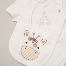 F10646NB: Baby Unisex Giraffe 6 Piece Mesh Bag Gift Set (NB-6 Months)