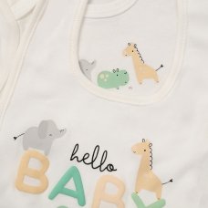 F10685NB: Baby Unisex Hello Baby 6 Piece Mesh Bag Gift Set (NB-6 Months)