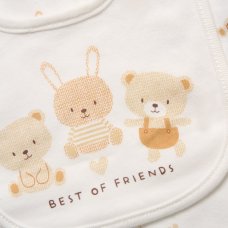 F10687: Baby Unisex "Best Of Friends" 6 Piece Mesh Bag Gift Set (NB-6 Months)