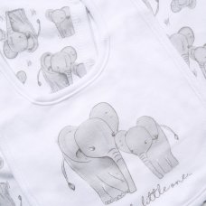 F10719NB: Baby Unisex Elephant 6 Piece Mesh Bag Gift Set (NB-6 Months)