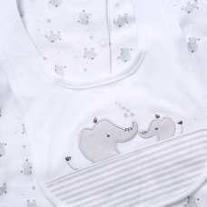 F10721NB: Baby Unisex Elephant 6 Piece Mesh Bag Gift Set (NB-6 Months)
