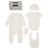 F10738NB: Baby Unisex Giraffe 6 Piece Mesh Bag Gift Set (NB-6 Months)