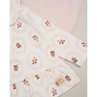 G10743INF: Baby Girls Faux Fur Gilet, Top & Legging Outfit (12-24 Months)