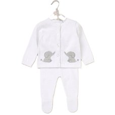 G10830NB: Baby Unisex Knitted 2 Piece Outfit (0-12 Months)