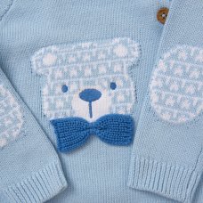 G10860NB: Baby Boys Knitted 2 Piece Outfit (0-12 Months)