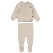 G10862NB: Baby Boys Knitted 2 Piece Outfit (0-12 Months)