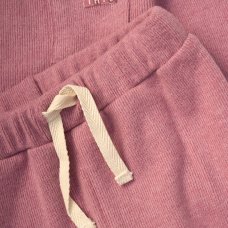 G10888TOD: Girls Pink Brushed Rib Sweatshirt & Jog Pant Outfit (2-4 Years)