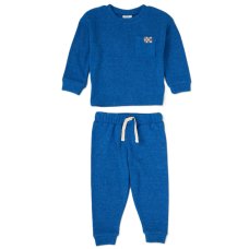 G10890TOD: Boys Royal Brushed Rib Sweatshirt & Jog Pant Outfit (2-4 Years)