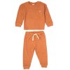 G10892LU: Older Kids Orange Brushed Rib Sweatshirt & Jog Pant Outfit (5-7 Years)