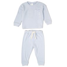 G10893TOD: Boys Sky Brushed Rib Sweatshirt & Jog Pant Outfit (2-4 Years)