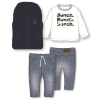G10922: Boys Bench Puffer Gilet, Top & Jean Outfit (18 Months-5 Years)