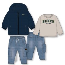 G10941: Boys Bench Puffer Coat, Top & Jean Outfit (18 Months-5 Years)