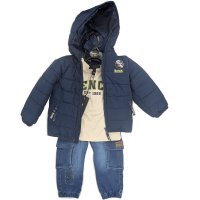 G10941: Boys Bench Puffer Coat, Top & Jean Outfit (18 Months-5 Years)