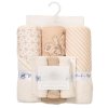 G10952: Baby Bear 6 Piece Hooded Towels & Washcloths Bath Time Set