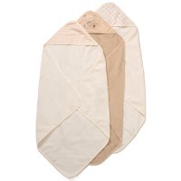 G10952: Baby Bear 6 Piece Hooded Towels & Washcloths Bath Time Set
