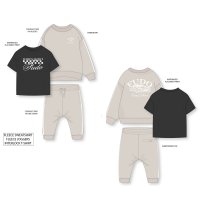 G11003INF: Baby Boys Sweatshirt, T-Shirt & Jog Pant Outfit (12-24 Months)