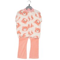 G11054INF: Baby Girls Sherpa Jacket, Bodysuit & Legging Outfit (12-24 Months)