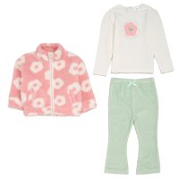 G11056TOD: Girls Sherpa Jacket, Top & Legging Outfit (2-4 Years)