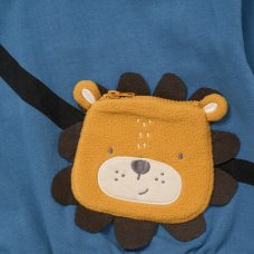G11244TOD: Boys Sweatshirt With Cross Bag Applique & Jog Pant Outfit (2-4 Years)