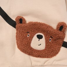 G11246TOD: Kids Sweatshirt With Cross Bag Applique & Jog Pant Outfit (2-4 Years)