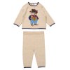 G11365NB: Baby Boys Knitted 2 Piece Outfit (0-12 Months)