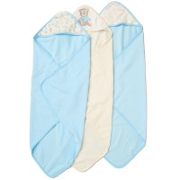 G11377: Baby Boys Bears 6 Piece Hooded Towels & Washcloths Bath Time Set