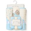 G11377: Baby Boys Bears 6 Piece Hooded Towels & Washcloths Bath Time Set