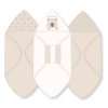 G11378: Baby Bear 6 Piece Hooded Towels & Washcloths Bath Time Set