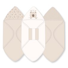 G11378: Baby Bear 6 Piece Hooded Towels & Washcloths Bath Time Set