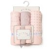 G11380: Baby Girls Bows 6 Piece Hooded Towels & Washcloths Bath Time Set