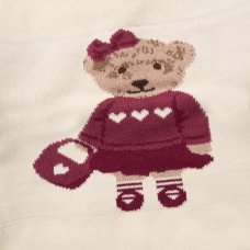 G11391NB: Baby Girls Knitted 2 Piece Outfit (0-12 Months)
