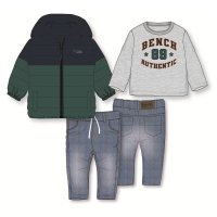 G11495: Boys Bench Puffer Coat, Top & Jean Outfit (18 Months-5 Years)