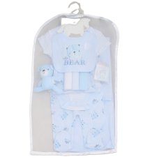 G11750: Baby Boys Bear 10 Piece Mesh Bag Gift Set (NB- 6 Months)