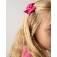G11839TOD: Girls Jacquard Bow Jacket, Pearl Skirt Dress & Bow Hair Clips (3-8 Years)
