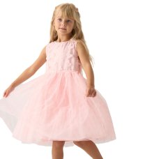 G11844TOD: Girls Jacket & Dress With Tulle Applique Butterflies & Bow Hair Clips (2-5 Years)