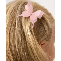 G11844TOD: Girls Jacket & Dress With Tulle Applique Butterflies & Bow Hair Clips (2-5 Years)