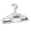 G11917: 10 Pack Velvet Hangers With Silver Hook- Grey
