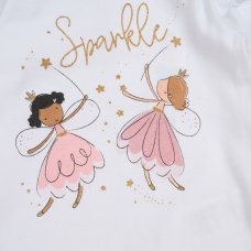 G11918INF: Baby Girls Faux Fur Gilet, Top & Legging Outfit (12-24 Months)