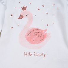 G11919INF: Baby Girls Faux Fur Gilet, Top & Legging Outfit (12-24 Months)