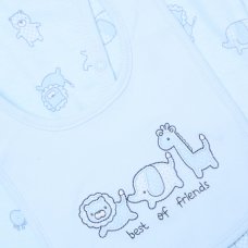 G11998NB: Baby Boys Jungle 6 Piece Mesh Bag Gift Set (NB-6 Months)