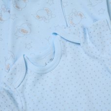 G12001NB: Baby Boys Elephant 6 Piece Mesh Bag Gift Set (NB-6 Months)