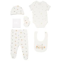 G12003: Baby Unisex Little Dreamer 6 Piece Mesh Bag Gift Set (NB-6 Months)