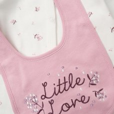 G12006NB: Baby Girls Little Love 6 Piece Mesh Bag Gift Set (NB-6 Months)