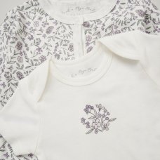 G12007NB: Baby Girls Floral 6 Piece Mesh Bag Gift Set (NB-6 Months)