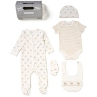 G12014NB: Baby Unisex Rocking Horse 6 Piece Mesh Bag Gift Set (NB-6 Months)