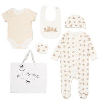 G12016NB: Baby Unisex Best Friends 6 Piece Mesh Bag Gift Set (NB-6 Months)